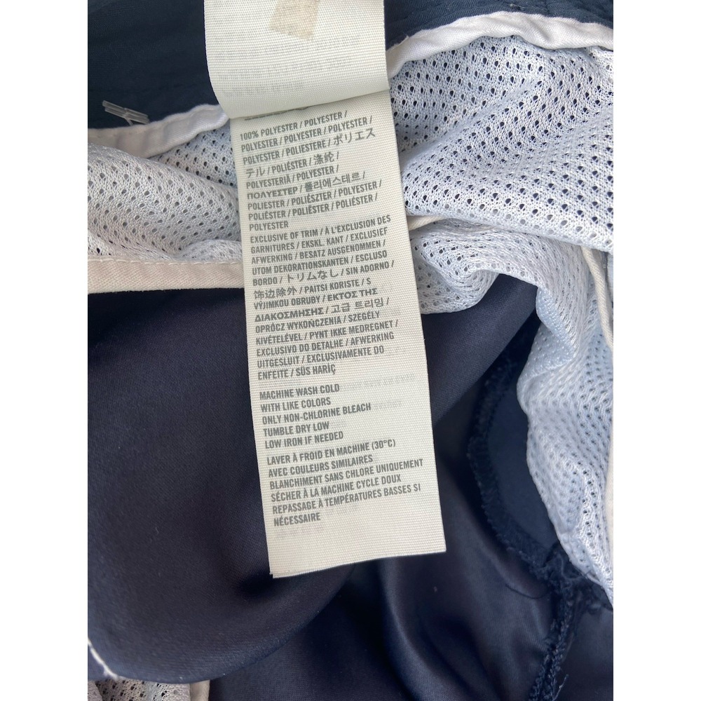 Abercrombie & Fitch Mens Y2K Swim Trunks Size XL Blue Lined Moose Logo Preppy - Picture 9 of 11